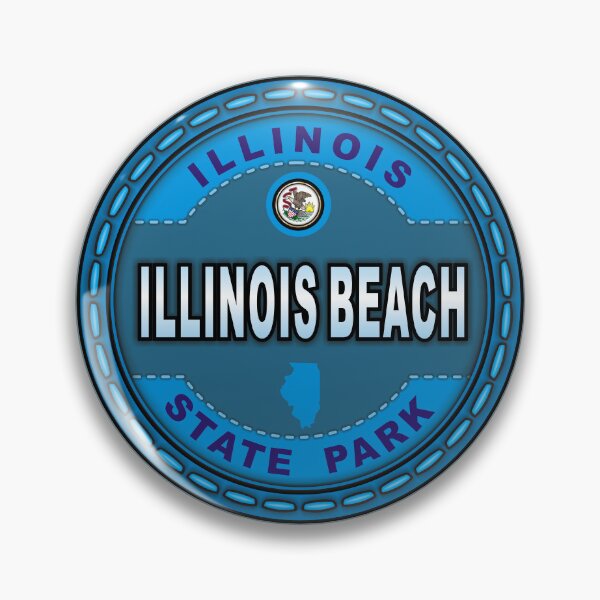 Item preview, Illinois Beach Illinois State Park stitching effect designed and sold by studioss76.