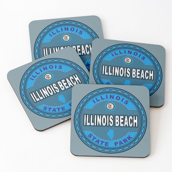 Item preview, Illinois Beach Illinois State Park stitching effect designed and sold by studioss76.