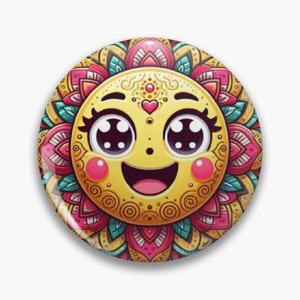 Item preview, emoji mandala with different expressions with bright colors designed and sold by Anime9122.