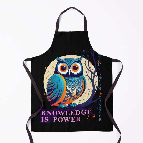Item preview, Owl - Knowledge is Power. Night Owl with Full Moon designed and sold by posterflunz.