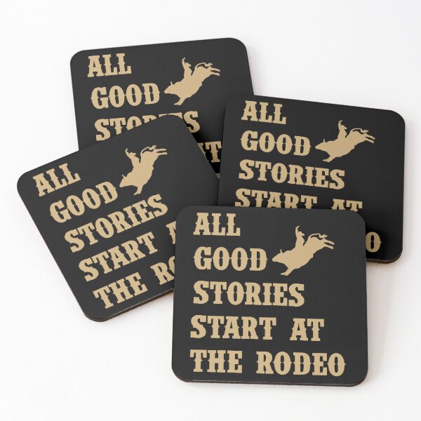 Item preview, All Good Stories Start At The Rodeo - Rodeo Cowboy Player  designed and sold by Smix Pixels.