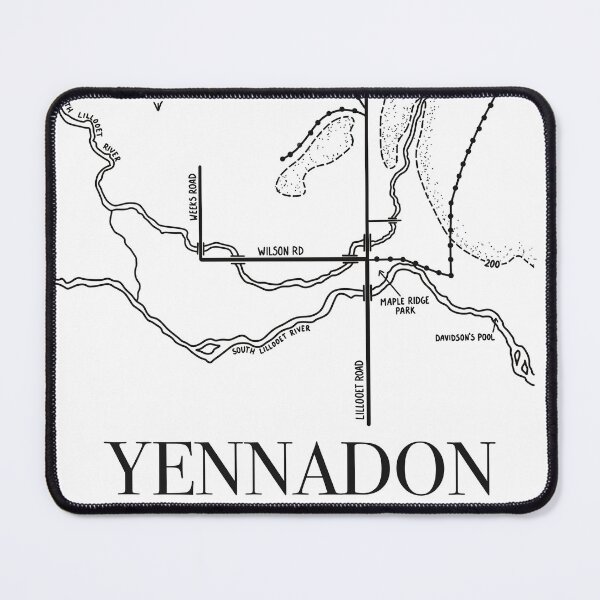 Item preview, Minimalist Yennadon Maple Ridge Historical Map designed and sold by MapleRidgeMus.