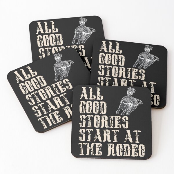 Item preview,  All Good Stories Start At The Rodeo - Rodeo Cowboy Cowgirl Player  designed and sold by Smix Pixels.
