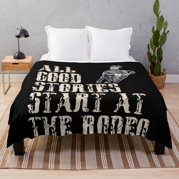 Item preview, All Good Stories Start At The Rodeo - Rodeo Cowboy Cowgirl Player designed and sold by Smix Pixels.