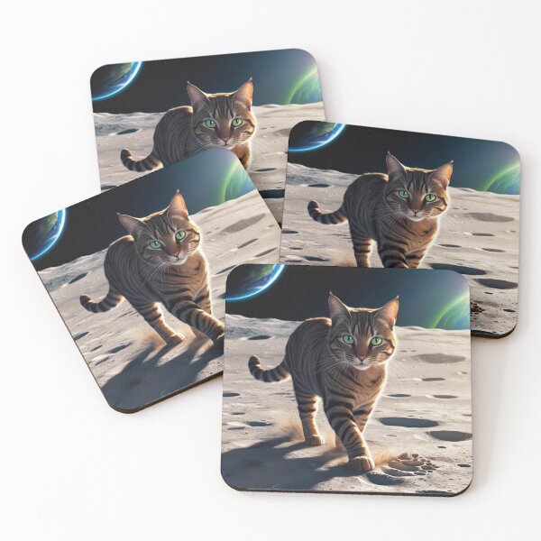 Item preview, Celestial Cat: My Feline Friend on the Moon designed and sold by Chippychips1.