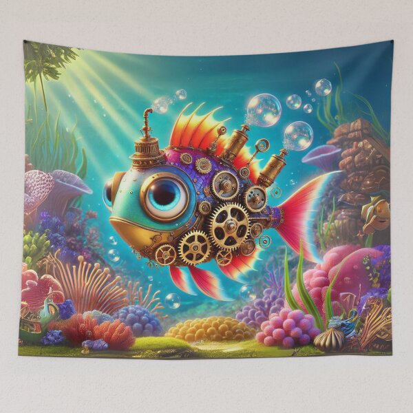 Item preview, Steampunk Labout’s Fairy Wrasse designed and sold by Sillytoe.