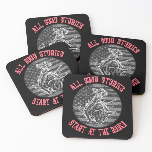 Item preview, All Good Stories Start At The Rodeo - Rodeo Cowboy Cowgirl Player  designed and sold by Smix Pixels.
