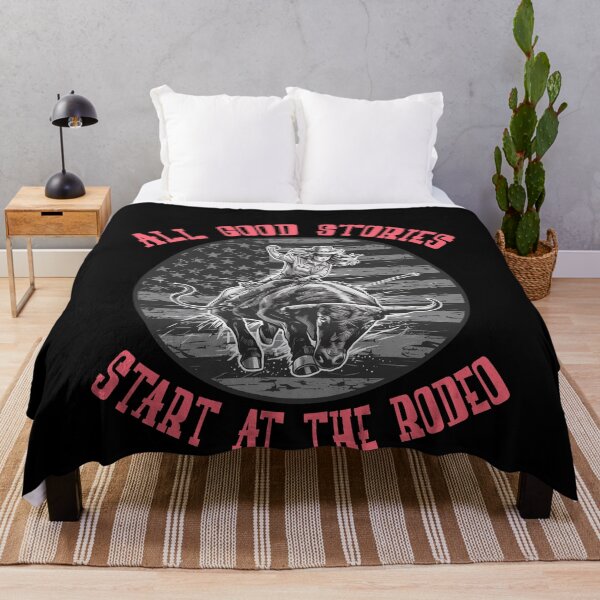 Item preview, All Good Stories Start At The Rodeo - Rodeo Cowboy Cowgirl Player designed and sold by Smix Pixels.