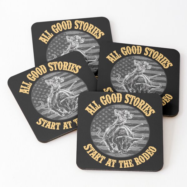 Item preview, All Good Stories Start At The Rodeo - Rodeo Cowboy Cowgirl Player  designed and sold by Smix Pixels.