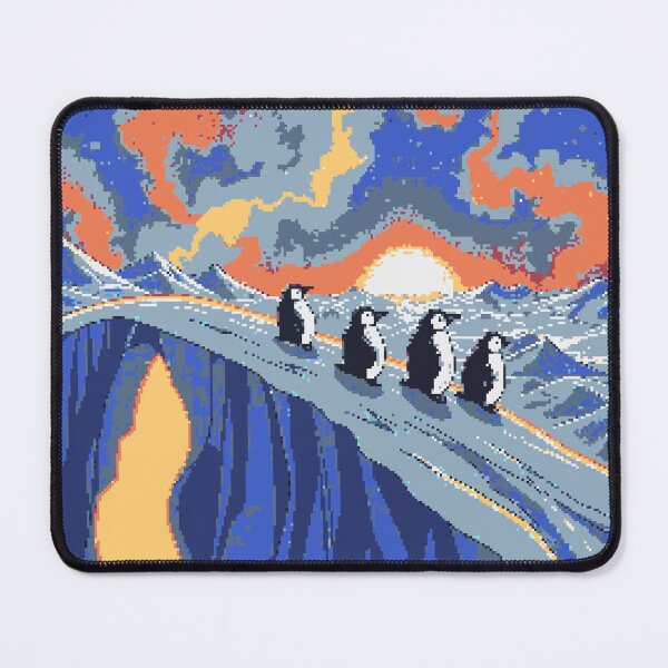 Item preview, Chill Vibes: Pixel Penguins on Ice designed and sold by NaturePixel.