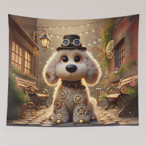 Item preview, Steampunk Labradoodle designed and sold by Sillytoe.
