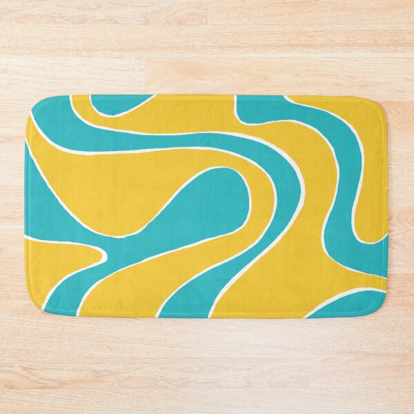 Item preview, Ebb and Flow 2 in Turquoise and Yellow designed and sold by LAEC-Shop.