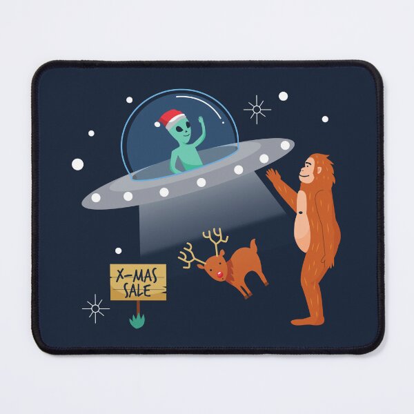 Item preview, christmas alien yeti sasquatch bigfoot designed and sold by Gossip Rag.