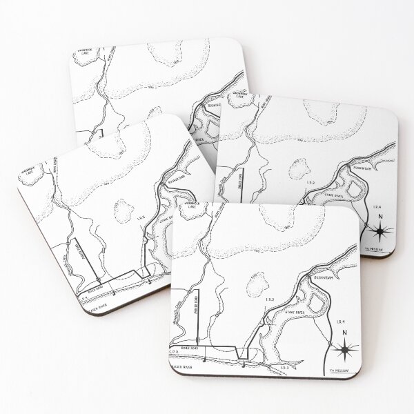Item preview, Minimalist Ruskin Maple Ridge Historical Map designed and sold by MapleRidgeMus.