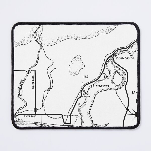 Item preview, Minimalist Ruskin Maple Ridge Historical Map designed and sold by MapleRidgeMus.