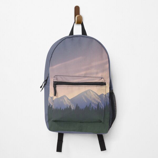 Item preview, Whimsy Sunset Mountainscape designed and sold by AmyJStickers.