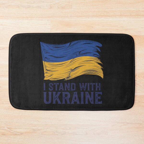 Item preview, I Stand With Ukraine Flag Print designed and sold by cabana.space.