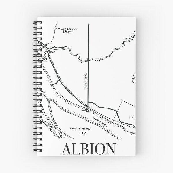 Item preview, Minimalist Albion Maple Ridge Historical Map designed and sold by MapleRidgeMus.