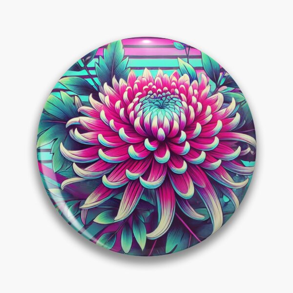 Item preview, Retro Spider Chrysanthemum - 80s Neon Trapper Keeper designed and sold by PlasticAuto.