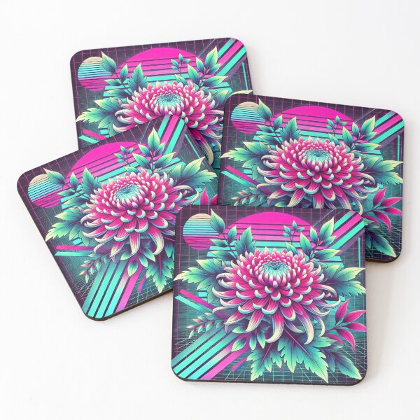 Item preview, Retro Spider Chrysanthemum - 80s Neon Trapper Keeper designed and sold by PlasticAuto.