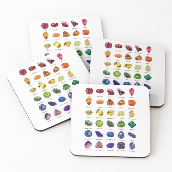 Item preview, Rainbow gemstone chart designed and sold by E-Shu.