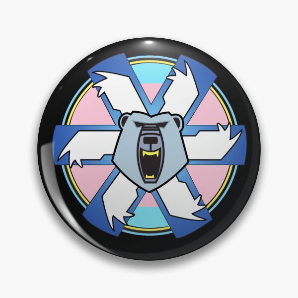 Item preview, Battletech Mechwarrior Clan Ghost Bear Trans Pride Emblem LGBTQIA+  designed and sold by TheBritishGeek.