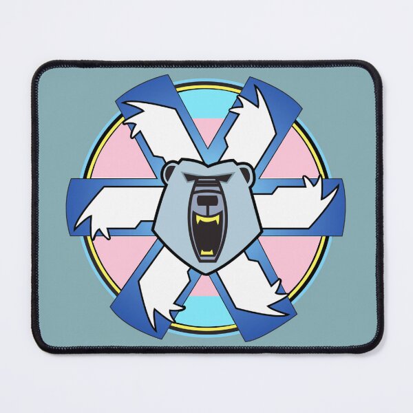 Item preview, Battletech Mechwarrior Clan Ghost Bear Trans Pride Emblem LGBTQIA+ designed and sold by TheBritishGeek.