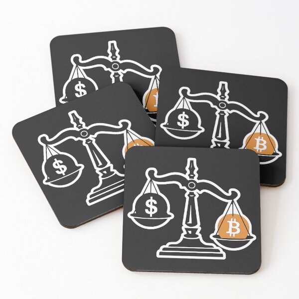 Item preview, Bitcoin vs Dollar: Balance of Power Art designed and sold by cabana.space.