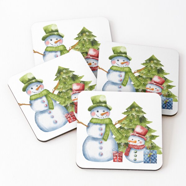 Item preview, Cute snowmen with gifts designed and sold by pinkyfish1010.