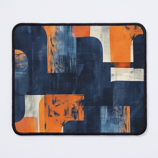 Item preview, Indigo and Vermilion Fusion - Dynamic Abstract brush Art designed and sold by chi3-jp.