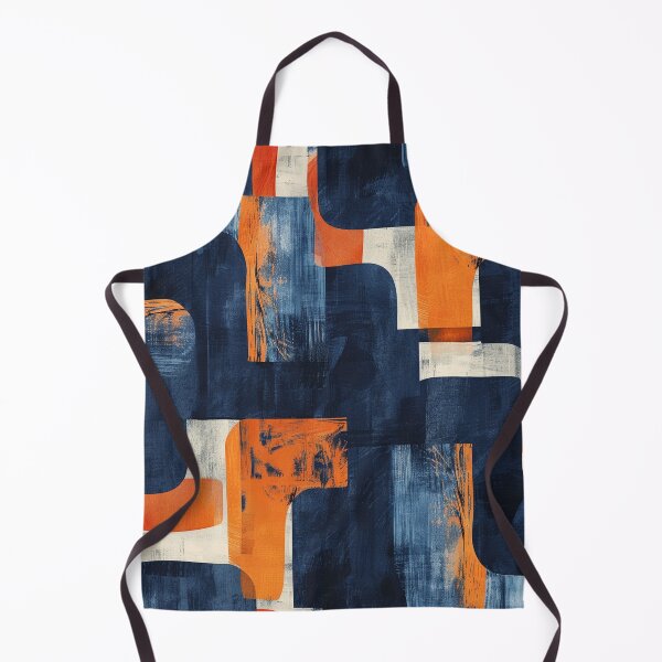 Item preview, Indigo and Vermilion Fusion - Dynamic Abstract brush Art designed and sold by chi3-jp.