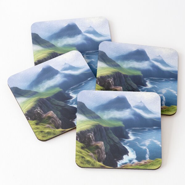 Item preview, MAJESTIC CLIFFS OF THE FAROE ISLANDS designed and sold by ArtbyRolleen.