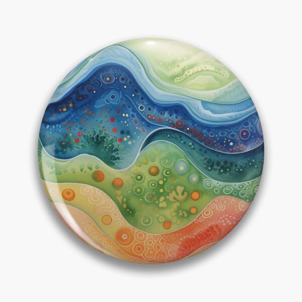 Vibrant Earth Layers Pin