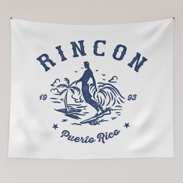 Item preview, Rincon Puerto Rico Vintage Retro Surf Surfer designed and sold by D4monart.
