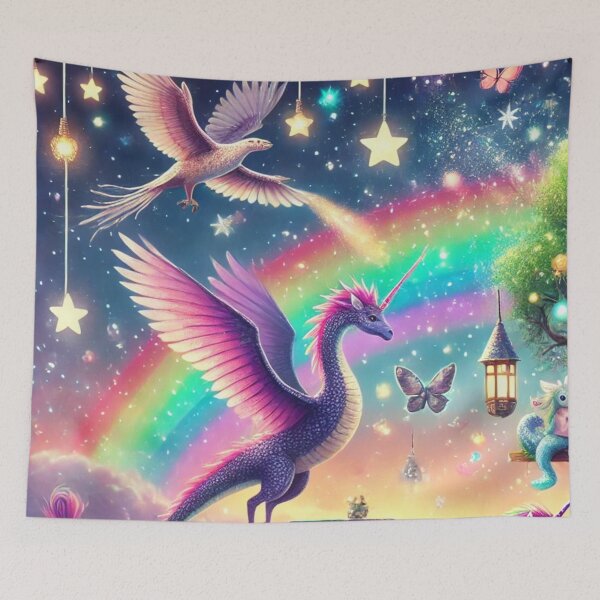 Item preview, Land of Dragons and Phoenix  designed and sold by Dream Bloom Gallery.