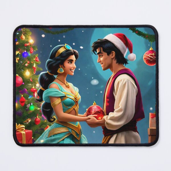 Artikelvorschau, Aladdin und Jasmin an Weihnachten 2 entworfen und verkauft von Heartbreaker Creative.