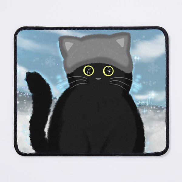 Item preview, Kuroneko with winter hat designed and sold by MichiJowi.