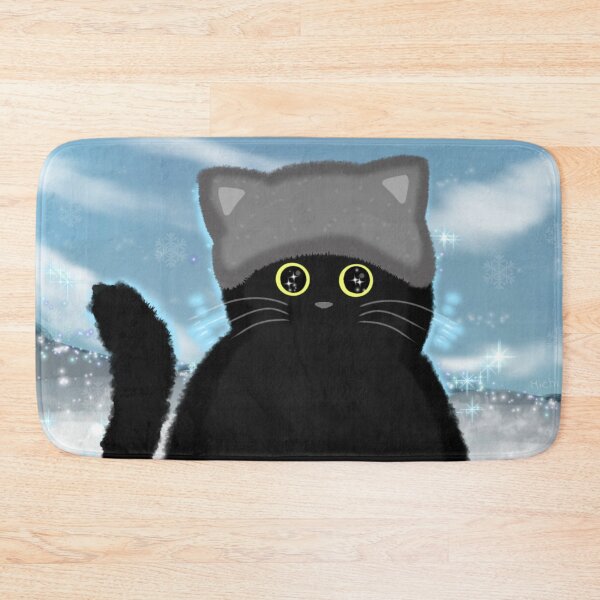 Item preview, Kuroneko with winter hat designed and sold by MichiJowi.