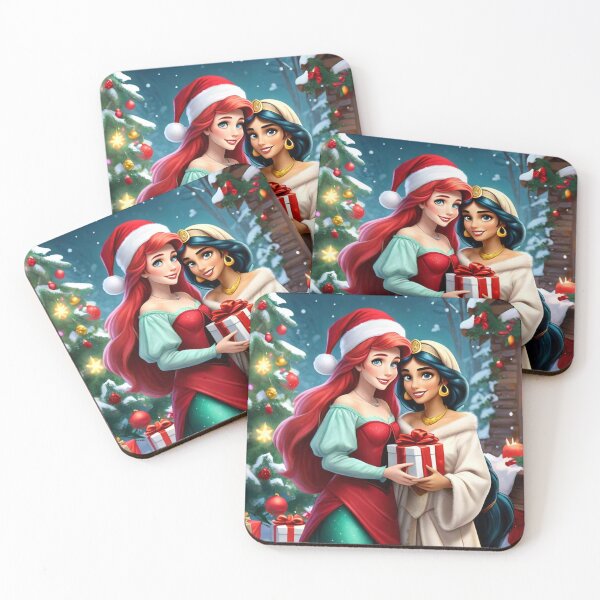Artikelvorschau, Arielle und Jasmin an Weihnachten 1 entworfen und verkauft von Heartbreaker Creative.