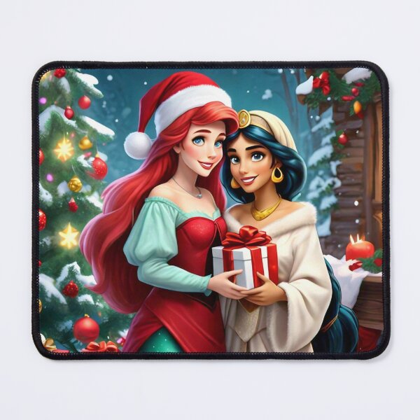Artikelvorschau, Arielle und Jasmin an Weihnachten 1 entworfen und verkauft von Heartbreaker Creative.