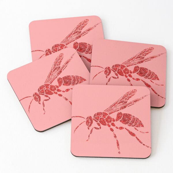 Item preview, Red Wasp Splatter designed and sold by OneStopBeanShop.