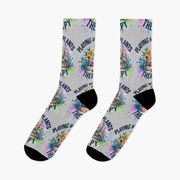 Item preview, Playing with plants is my therapy designed and sold by Catherine Harrison.