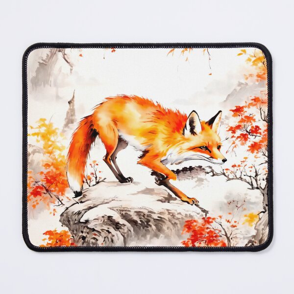Item preview, Chinese style fox painting designed and sold by Cute-adorable.