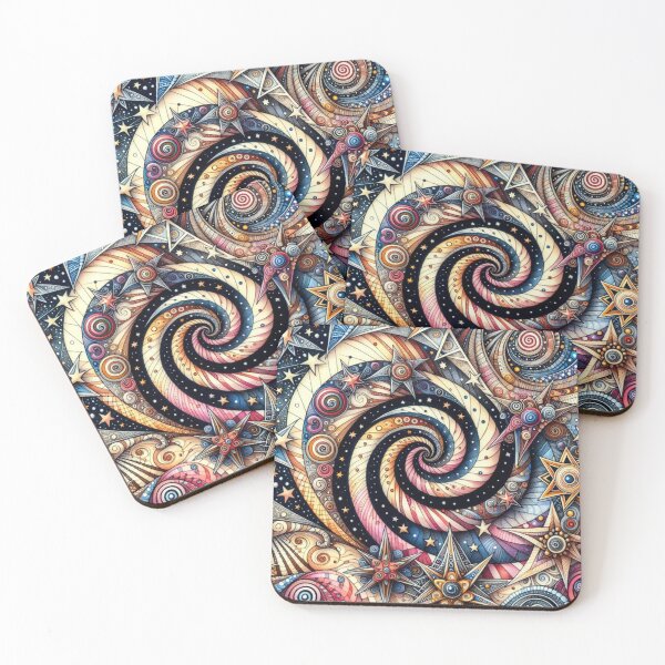 Item preview, Cosmic Dance of Stars and Swirls designed and sold by purplesensation.