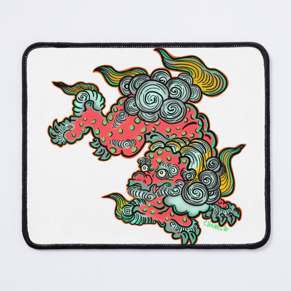 Item preview, Colorful Foo Dog designed and sold by WinglessCrowArt.