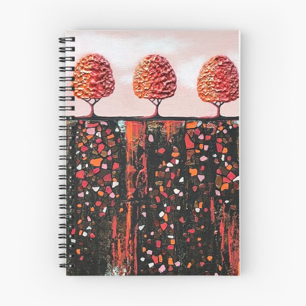 Item preview, Tiny Orange Treescape no.1 designed and sold by Lisafrancesjudd.