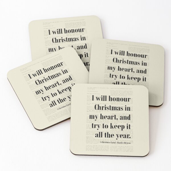 Item preview, A Christmas Carol Charles Dickens Quote Art designed and sold by kakarikihill.