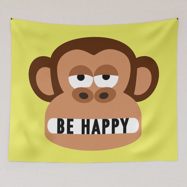 Item preview, Bored Monkey Tells You To Be Happy designed and sold by Moodific.