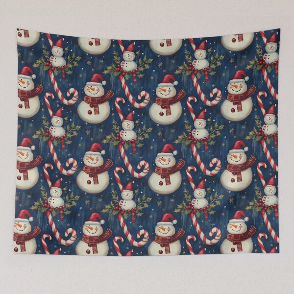 Item preview, Winter snowmen and candy canes designed and sold by MiracleSociety.