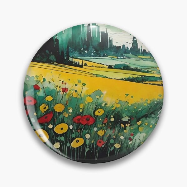 Item preview, Poppy Fields and Yellow Brick Road Landscape designed and sold by arivervixen.